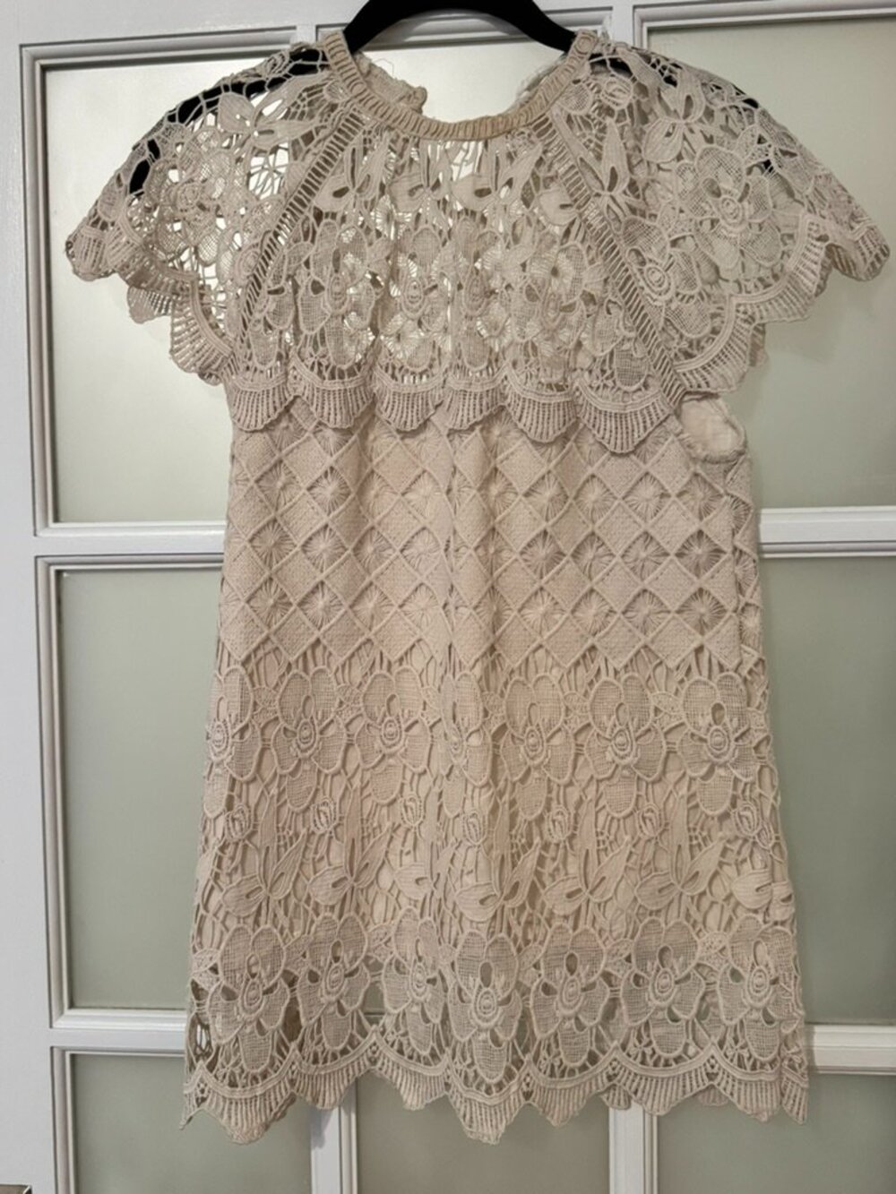 Allison New York | Cream Crochet Lace Top (S)